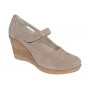 Marimea 37 Pantofi dama cu platforma din piele naturala Bej P9154BEJ